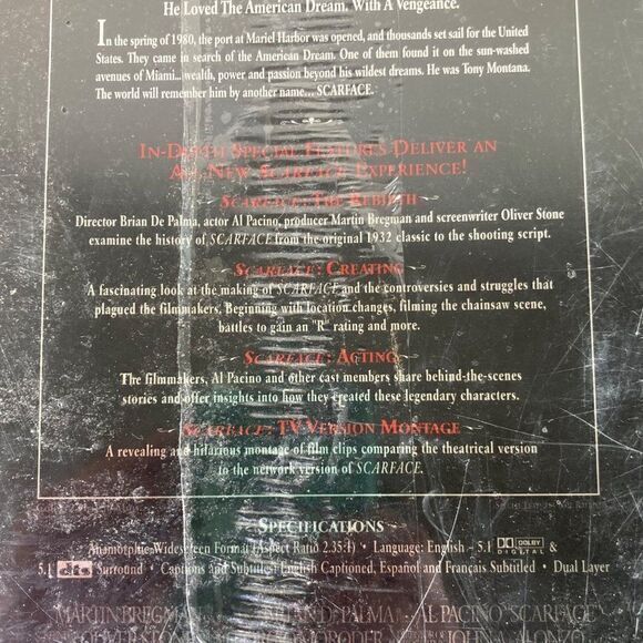 Scarface DVD 2003 Two-Disc Set Widescreen Anniversary Edition New 025192315725 - Picture 10 of 10